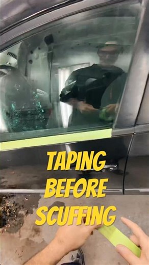 Car Paint Preparation Masking #youtubeshorts #bodyshopsale #satisfying #shortvideo #painting #car