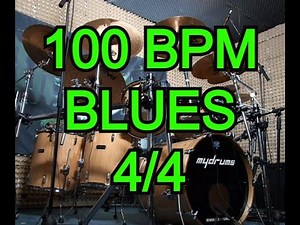 Blues Beat - Drums - shuffle 4/4 100 bpm (No Fills)