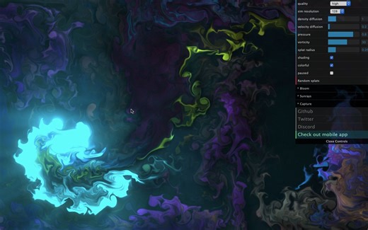 WebGL Fluid Simulation