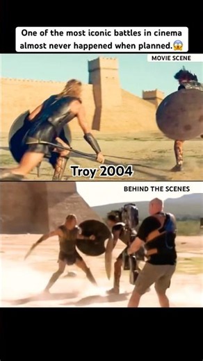 Movie Scenes vs The Behind The Scenes | Troy