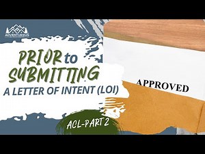 Prior to submitting a Letter of Intent (LOI) - Multifamily Acquisition Checklist Part 1