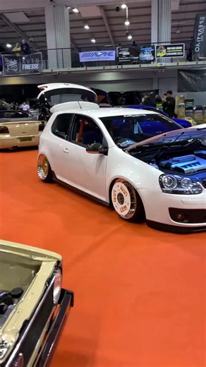 Wait til you see the interior... 😍🔥🤯 #vw #slammeduk #golf #vwgolf #mk5golf #modifiedcars #cars #modifiedcar #low #lowcar #stance #lowered #carshow