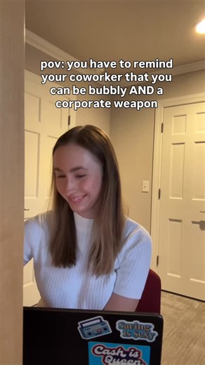 Alex on Instagram: "PSA!!! your personality isn’t a liability at work. being bubbly and being a corporate weapon are NOT mutually exclusive. you can be warm, high-energy, and still absolutely dominate the room❤️‍🔥 ANDDD you can call out comments like this professionally—here’s how I’d casually do it #skit"