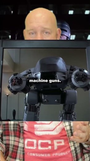 OCP's newest product, the ED 209! Ready to fight for YOU!