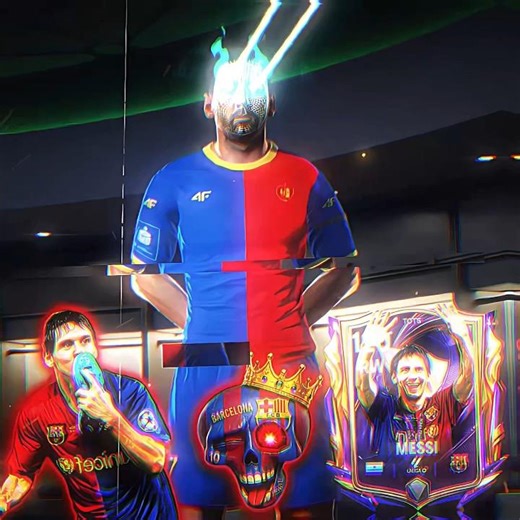 Prime Messi in Barcelona uniform ☠️🇦🇷