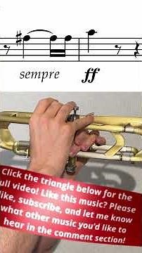 Majestic Trumpet Solo: "Les Préludes" (Liszt) with Orchestra + Free Sheet Music on Screen