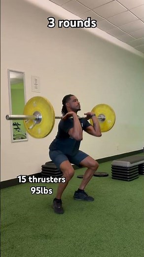 15 minute workout. Barbell workout #gymlife #power #crossfit #athlete #fit