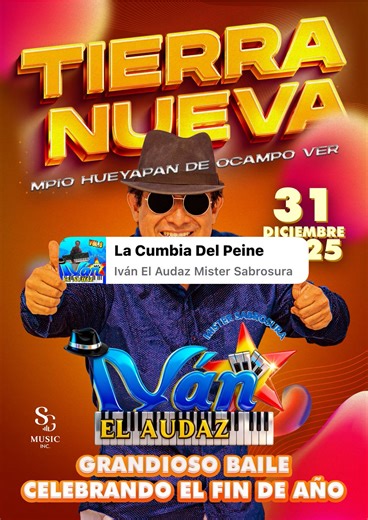 4.4K views · 58 reactions | Les pedimos una disculpa ala gente bailadora de tierra nueva ya que hubo una confucion el evento del día 31 de diciembre sigue en pie para despedir el año 2025 y recibir el años 2026 lleno de mucha bendiciónes para todos @fansdestacados Guatemala NigIvan el audaz MR.sabrosura | SG Music INC | Facebook
