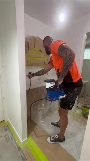 #Baileypaintingcontractors #working #Bailey #for #you #Painting #Spraygun #walls #bathrooms #bigboy