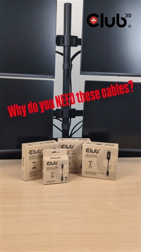 Why do you NEED these cables? Watch till the end to find out! #club3d #cable #setup #stayconnected | Club3D | Facebook