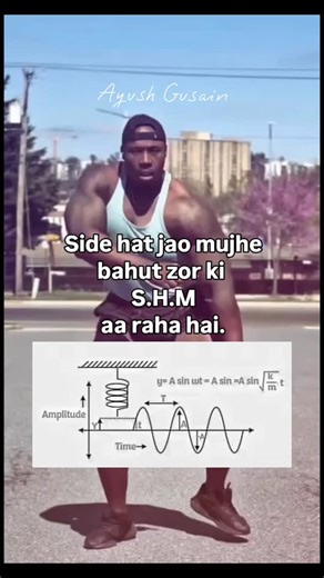 Ayush Gusain | Simple Harmonic Motion (SHM) in physics is a periodic, back-and-forth oscillation where the restoring force (and acceleration) is directly... | Instagram