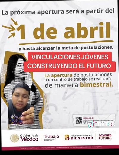 APERTURA DE PLATAFORMA JÓVENES CONSTRUYENDO EL FUTURO 1 DE ABRIL 2025 #tutores #aprendices #becasparaelbienestardelasfamilias #jovenesconstruyendoelfuturo #evaluaciones #EvaluacionesJCF #tarjetasdelbienestar #Babien #tarjetasdelbienestar #gobiernodemexico #becasparaelbienestar #aumento2024 #acreditaciondeidentidad #revisionadministrativa #jovenes #jcf #deposito #cursos #mes13 #graciasporturegistro