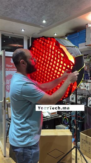 Kit Studio LED RGB 100W Softbox 90cm + Trépied 2,6m