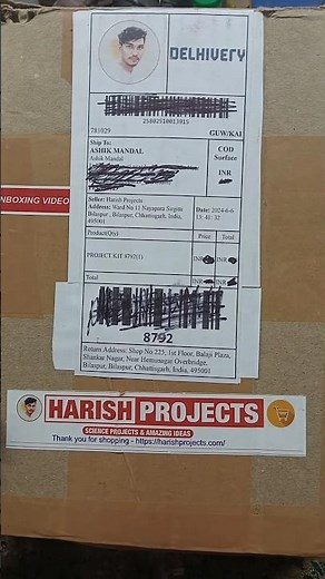 Harish project unboxing #shorts