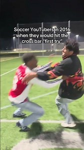 Old school Soccer YouTubers Crossbar challenge #soccer #football