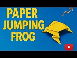 🟢Paper Jumping Frog Making Tutorial | Origami Jumping Paper Frog | Fun & Easy Origami 🐸
