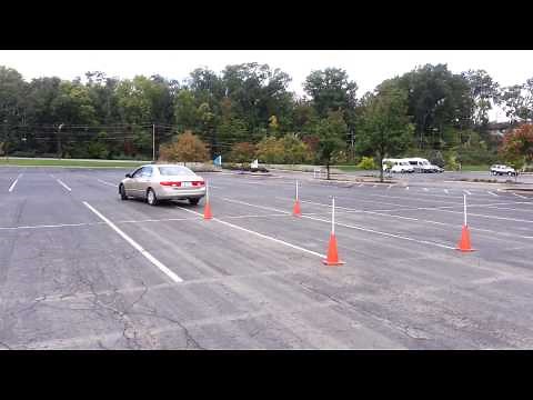 Ohio Drivers licence maneuverability test(cones)