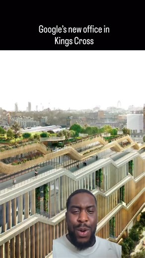 Shawn on Instagram: "Google’s King’s Cross building in London, nicknamed the “landscraper,” is a 11-storey office stretching 330 metres making it longer than the Shard is tall. Designed by Heatherwick Studio and Bjarke Ingels Group (BIG), it’s Google’s first wholly owned and designed building outside the US, set to open in late 2025. The structure features a distinctive timber and glass façade, landscaped rooftop gardens with a running track, and amenities like a swimming pool, sports courts, ca