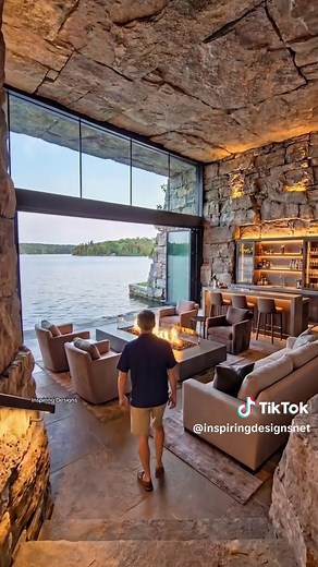 Explore a Luxurious Double-Level Cliffside Hideout