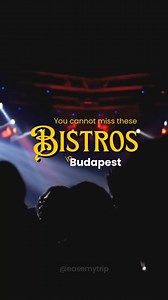 Be all out when in Budapest! Here is a list of Bistros you can visit for a cosy yet groovy evening: 1)Szimpla Kert 2) Púder Bárszínház 3) Doboz 4) Stifler Ház 5) Kőleves Kert 6) Csendes Létterem 7) Instant & Fogas Complex 8) Lumen Café 9) Élesztő 10) 1/A38 Comment BUDAPEST for detailed itinerary | EaseMyTrip.com | Facebook