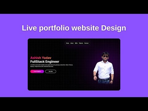 Live portfolio website design #portfolio #cssdesign