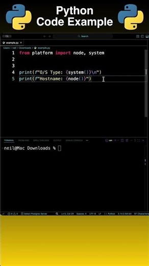 Python: Get the O/S Name and Hostname [How To]