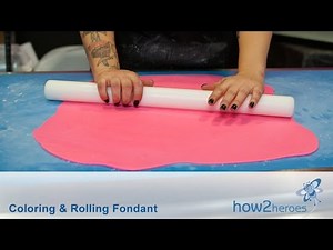 Coloring and Rolling Fondant - Cake Decorating