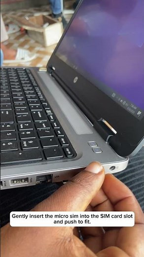 Insert SIM card into Hp ProBook. #shorts #shorts #laptop #windowslaptop #insert #Short