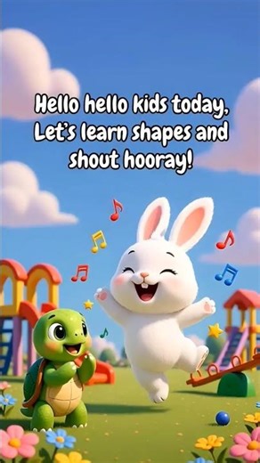 Learn Shapes for Kids 🎵 | Bunny Boo & Toto the Turtle | Fun Kids Song
