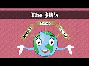 The 3 R's = Reduce/Reuse/Recycle