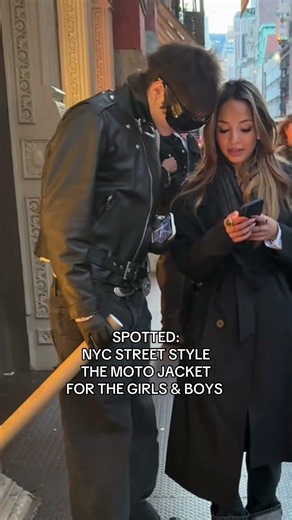 The unisex style of the season is ding ding ding the motorcycle jacket! #style #styleinspo #n