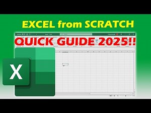🔥 EXCEL from SCRATCH in 2025 🔥 Complete Guide for BEGINNERS