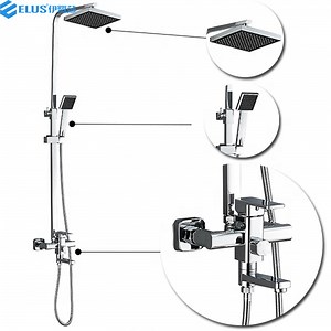 [Hot Item] European Shower Column with Faucet Mixer Bathroom Rain Bath Shower Sets