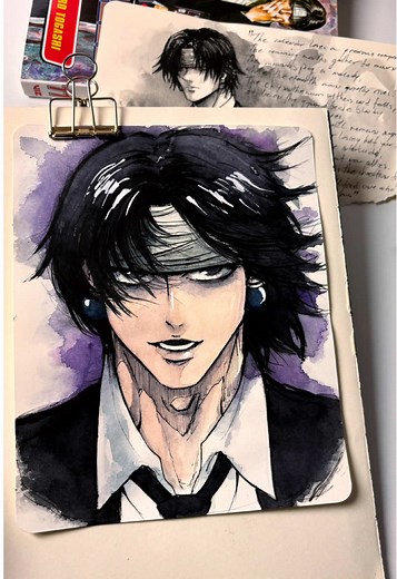 Chrollo Lucilfer🕷️🖤 #hxh #hunterxhunter #chrollo #chrollolucilfer #hxhfanart #anime #manga #animefanart #animeart #art #artist #artwork #ink #inkart #explore #fyp
