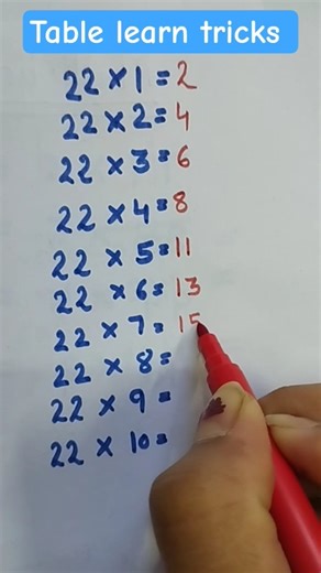Table learn tricks #maths #shorttrick #studyshorts #study #studywithme #shortsfeed #shortvideo