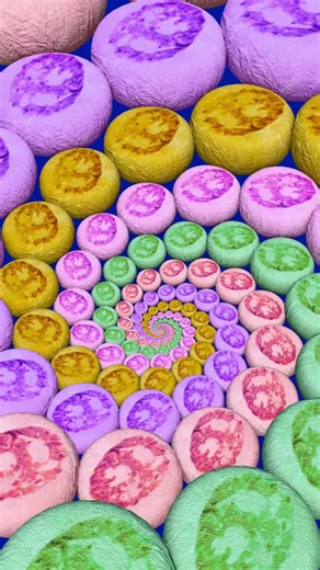 Infinite Spiral Bread #satisfyingvideo #asmr