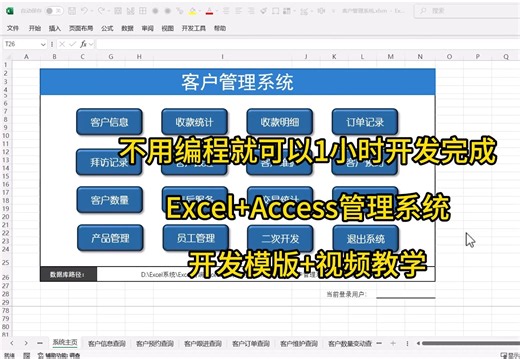 别人用5天做的【客户管理系统】而我只用1小时就可以做好 Excel Access数据库