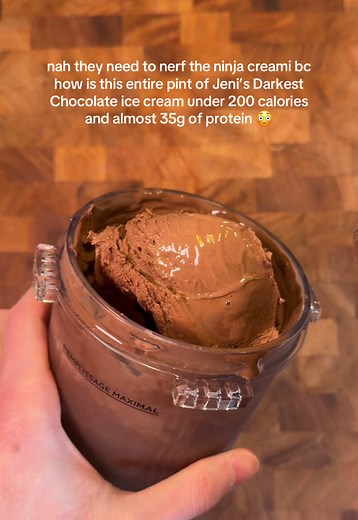 Darkest Chocolate Protein Ice Cream (Under 200 Cal)