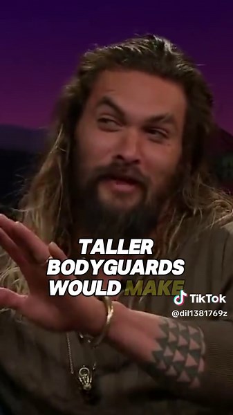 When you feel that you are useless,just take a look at jason momoa’s bodyguards.#jasonmomoa #celebrity #fyp #usa #funny