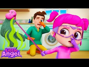 Stinky Socks! 🧦 Secret Spy Mission Adventure 🕵️‍♀️ | Little Angel Kids Songs & Nursery Rhymes