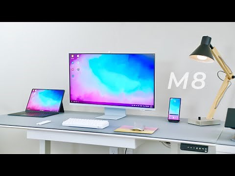 Minimal Desk Setup Tour: Samsung Smart Monitor M8 (2022)