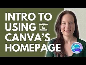 Introduction to the Canva Homepage: A Tutorial for Canva Beginners (Canva Glow Up)