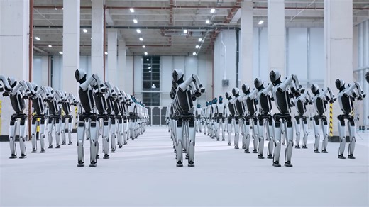 Video: China's marching humanoid robot 'army' sparks new debate