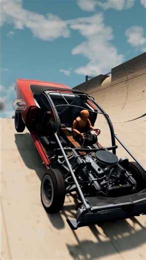 Truck and Mega Ramp #automobile #beamngdrive #beamngcrash