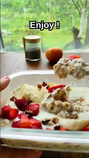Overnight Oats Recipe With Chia Seeds #2 | High Protein Healthy Breakfast Ideas
