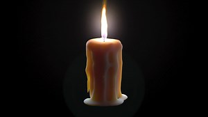 Houdini Melting Candle