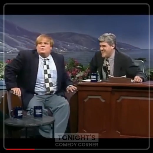 Chris Farley Unleashed! His Wildest Jay Leno Appearance 😆 - #chrisfarley #jayleno #comedy #funny | Tonight's Comedy Corner