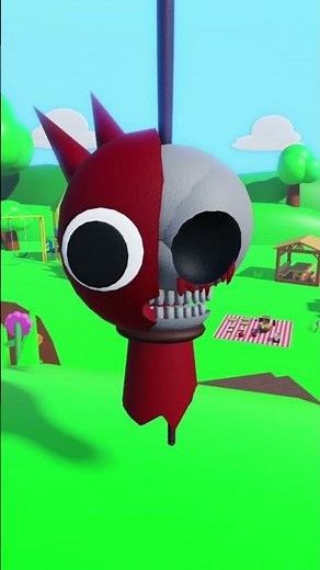 Red Horror Raddy 3D Sprunki RP And Sounds & Animations