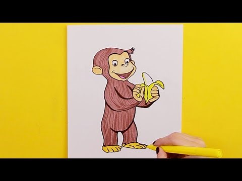 How to draw Curious George