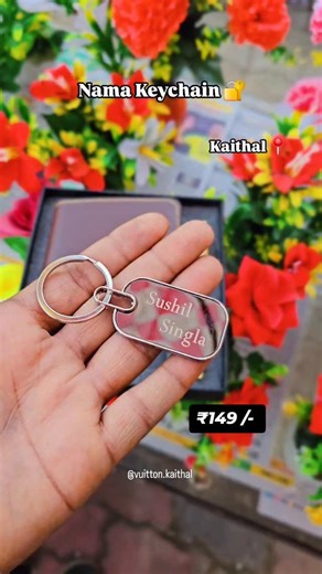 🎁Vuitton - Luxury Gift Gallery 🎁 on Instagram: "✨️ Customized Name Keychain 💕✨️ Carry your name in style everywhere you go! 😍 Personalized Name Keychains – perfect for gifting or daily use 🎁🔑 🔹 Premium Finish 🔹 Multiple Colors & Fonts Available 🔹 Ideal for Him & Her 💖 💸 Just ₹149/- Only! 🚚 All India Delivery Available #NameKeychain #CustomizedGift #KeychainLove #GiftForHer #GiftForHim #TrendingNow #AffordableGifts #Kaithal"